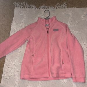 Columbia Soft Pink Full-Zip Fleece
